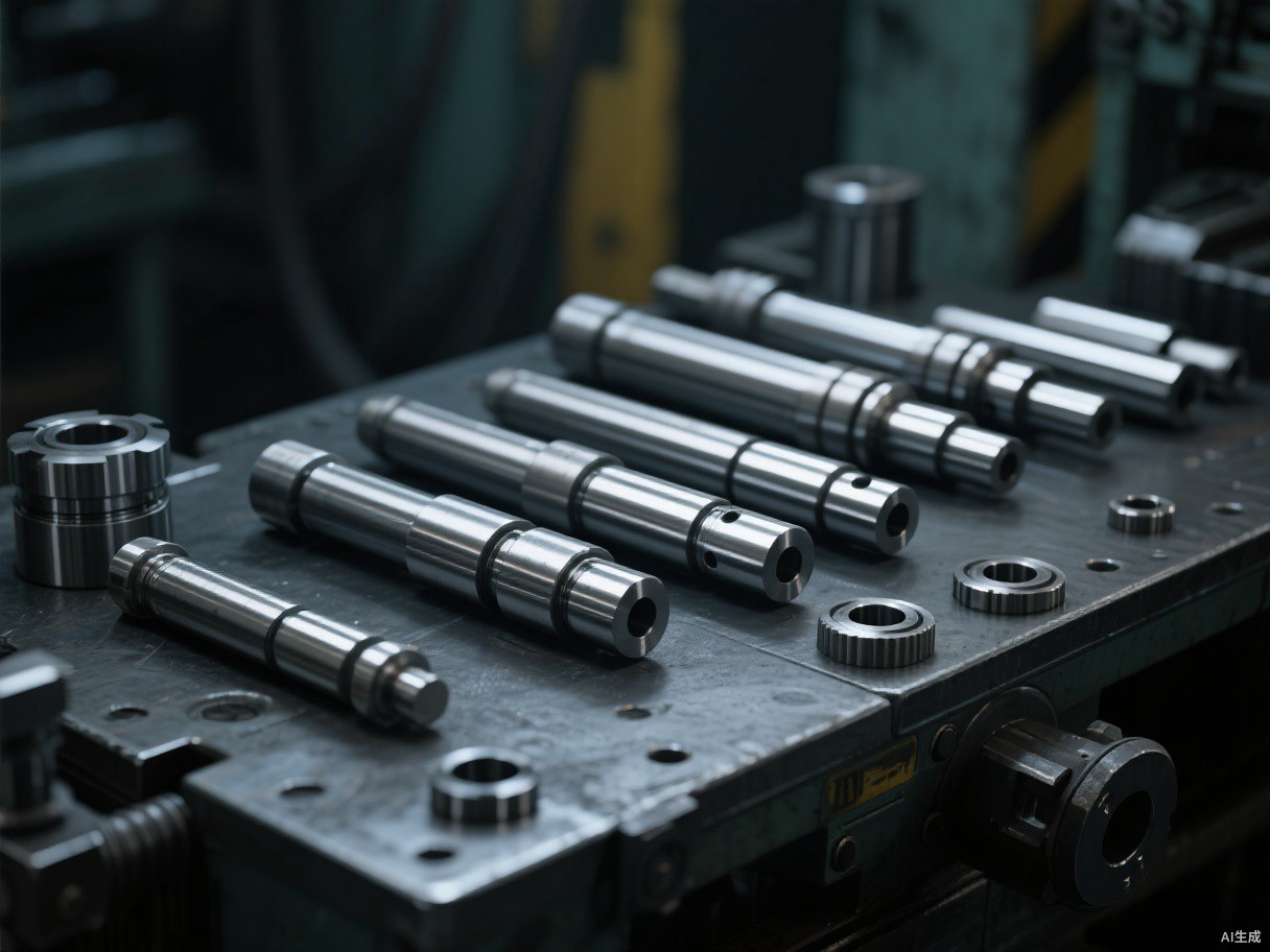 CNC turned shaft and sleeve parts (illustrative image)