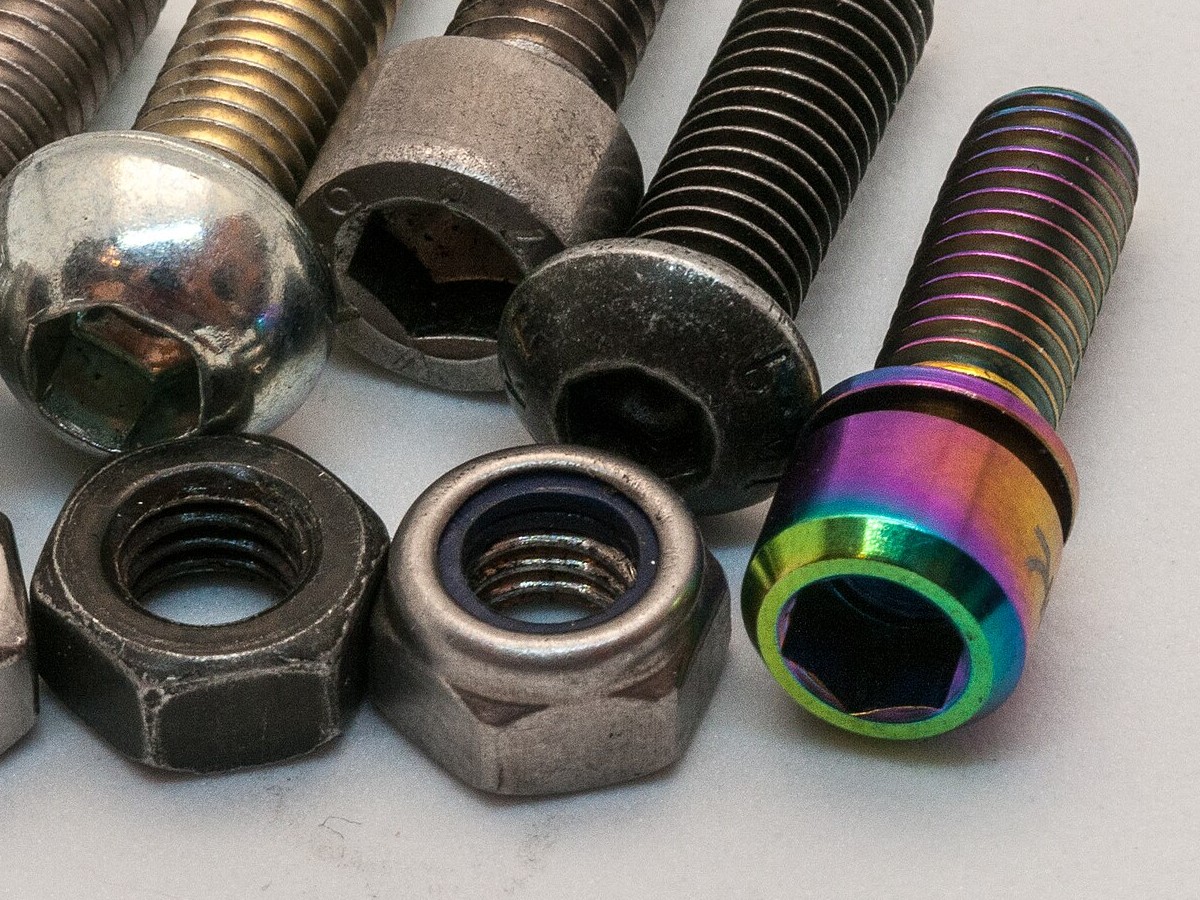 Titanium screws (illustrative image)